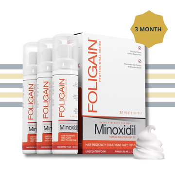 Foligain mousse 5% 3 mois pour les hommes