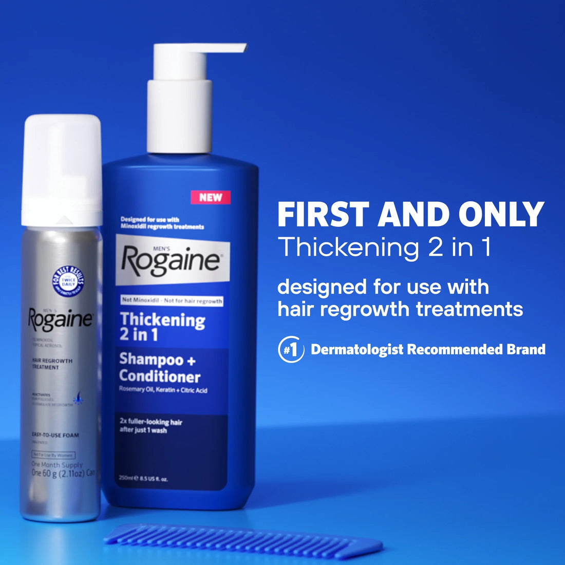 Herren Rogaine Hair dick von 2 in 1 Shampoo + Conditioner